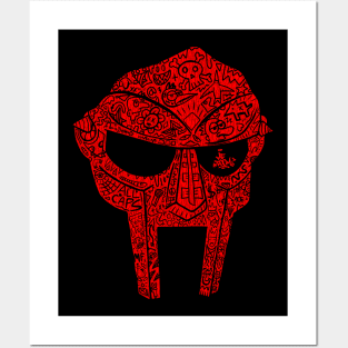 Doodle Doom Red Posters and Art